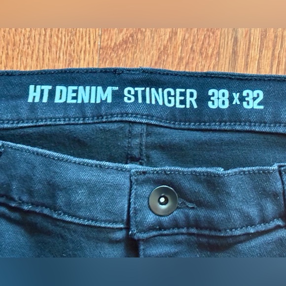 HT DENIM black Cargo Pants 38 X 32 Unisex - Picture 2 of 6